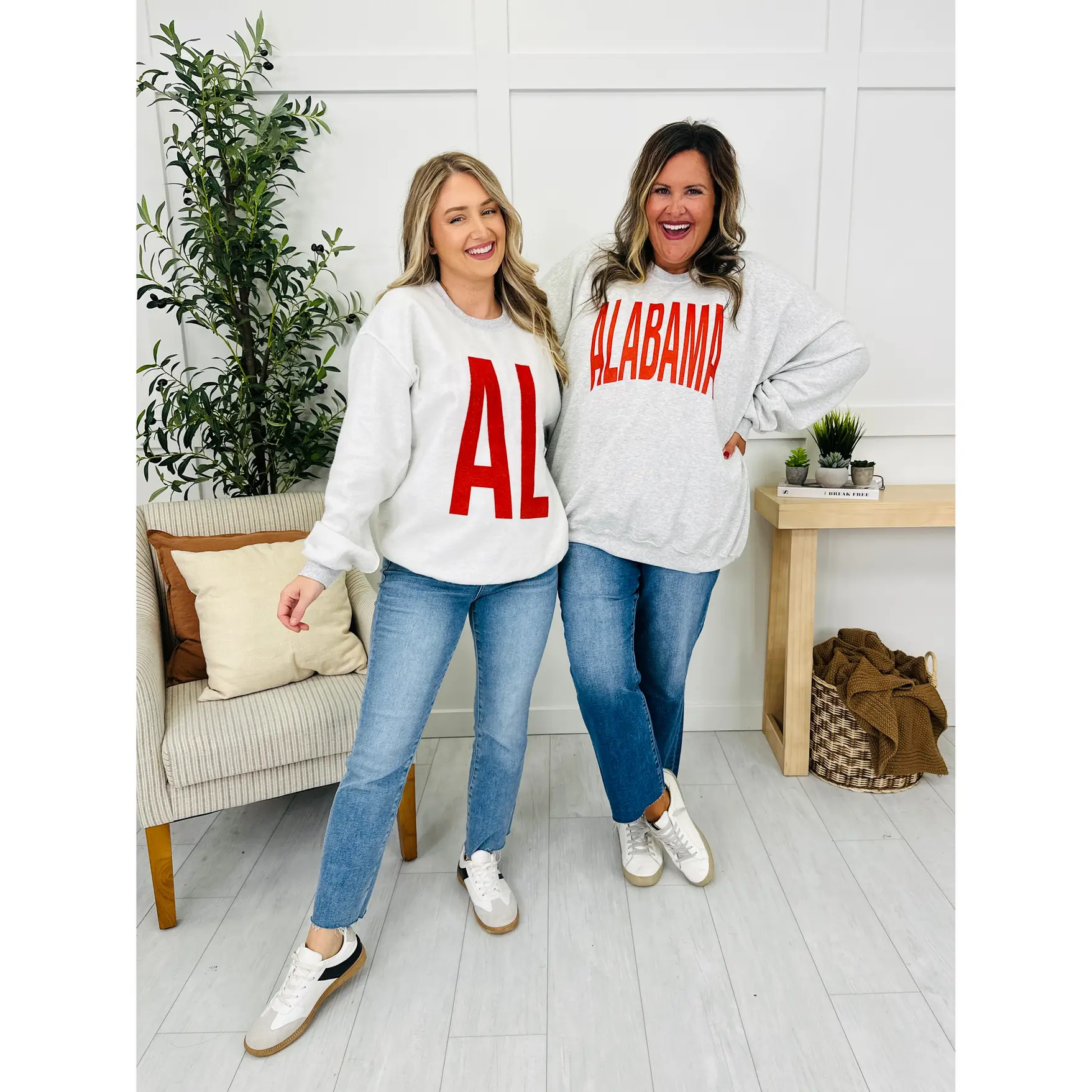 Alabama Reversible AL Graphic Crewneck Sweatshirt