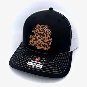 I'm Not Actually Funny Richardson 112 Trucker Hat USA  - Trending Premium Hat - Available in Trucker Style, Flat Bill and Fitted Hats mens hats snapback cap hat style