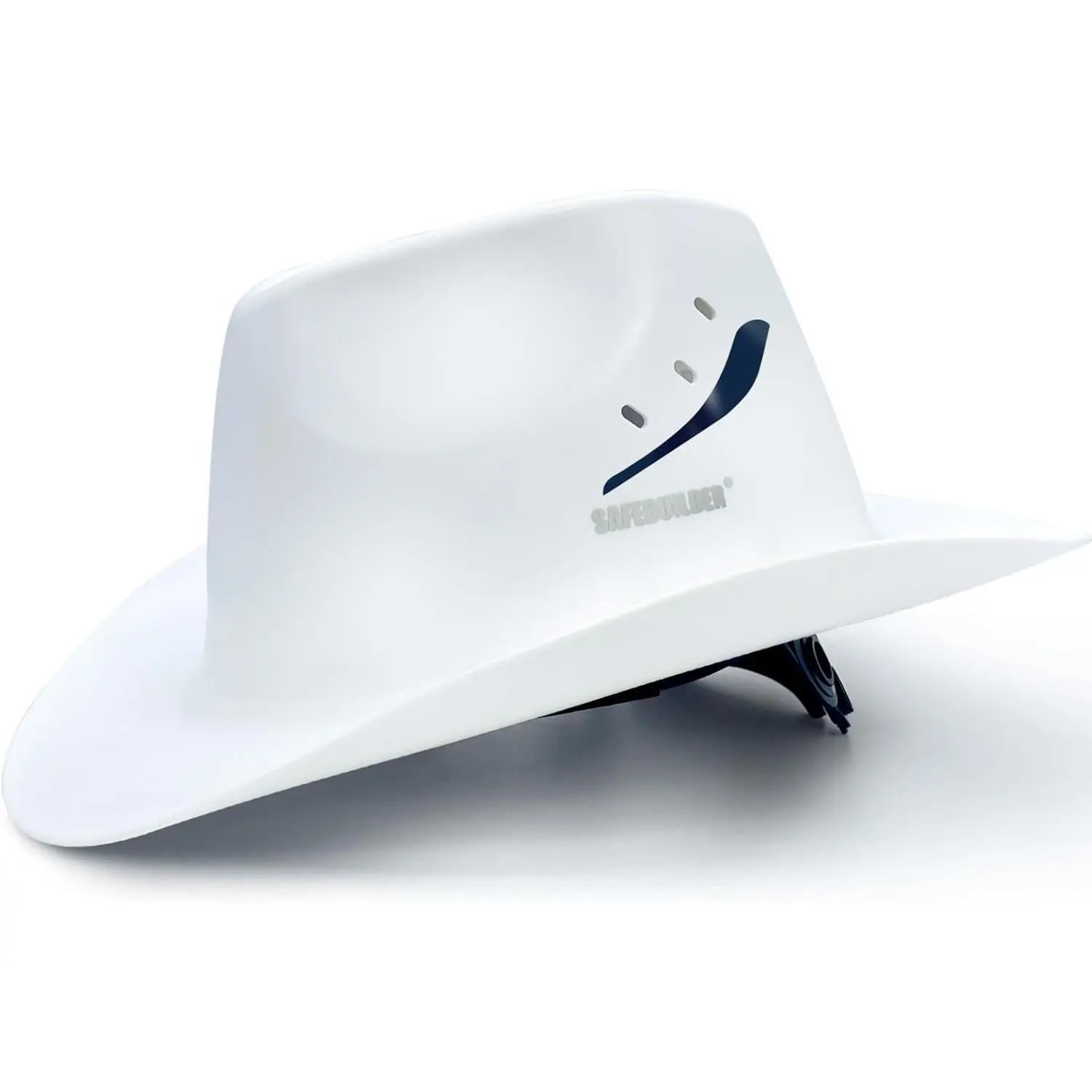 Lightweight Cowboy Hats, Western Style Wide Brim Hat with Vented HDPE Shell and Lace Up Fit for Unisex Adult, Secure, Outdoor Work, Cooling Vents, 360° Brim