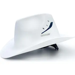 Cowboy Style Full Brim Vented Cap - HDPE Shell, Adjustable Fit, Lightweight Outdoor Head Gear, Men's Accessories for Work & Farm Use
