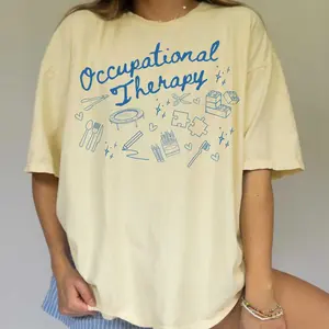 Occupational Therapy Shirt Pediatric OT Shirt Comfort Colors OT Shirt Minimalist Occupational Therapy Assistant Tee OTA Gift Fabric Top Womenswear Fit