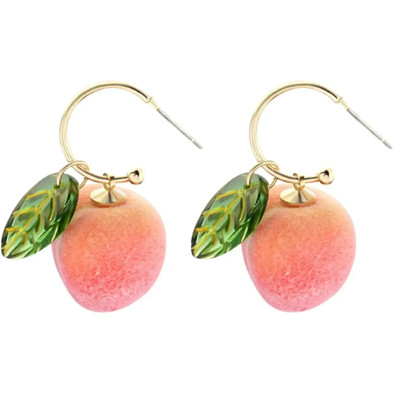 Funny Fruit Banana Dangle Earrings Resin Lifelike Fruits Lovely Summer Theme Yellow Banana Dangle Earring for Women Gifts