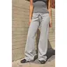 John Galt Women's Silver Hilary Yoga Baggy Sweatpants