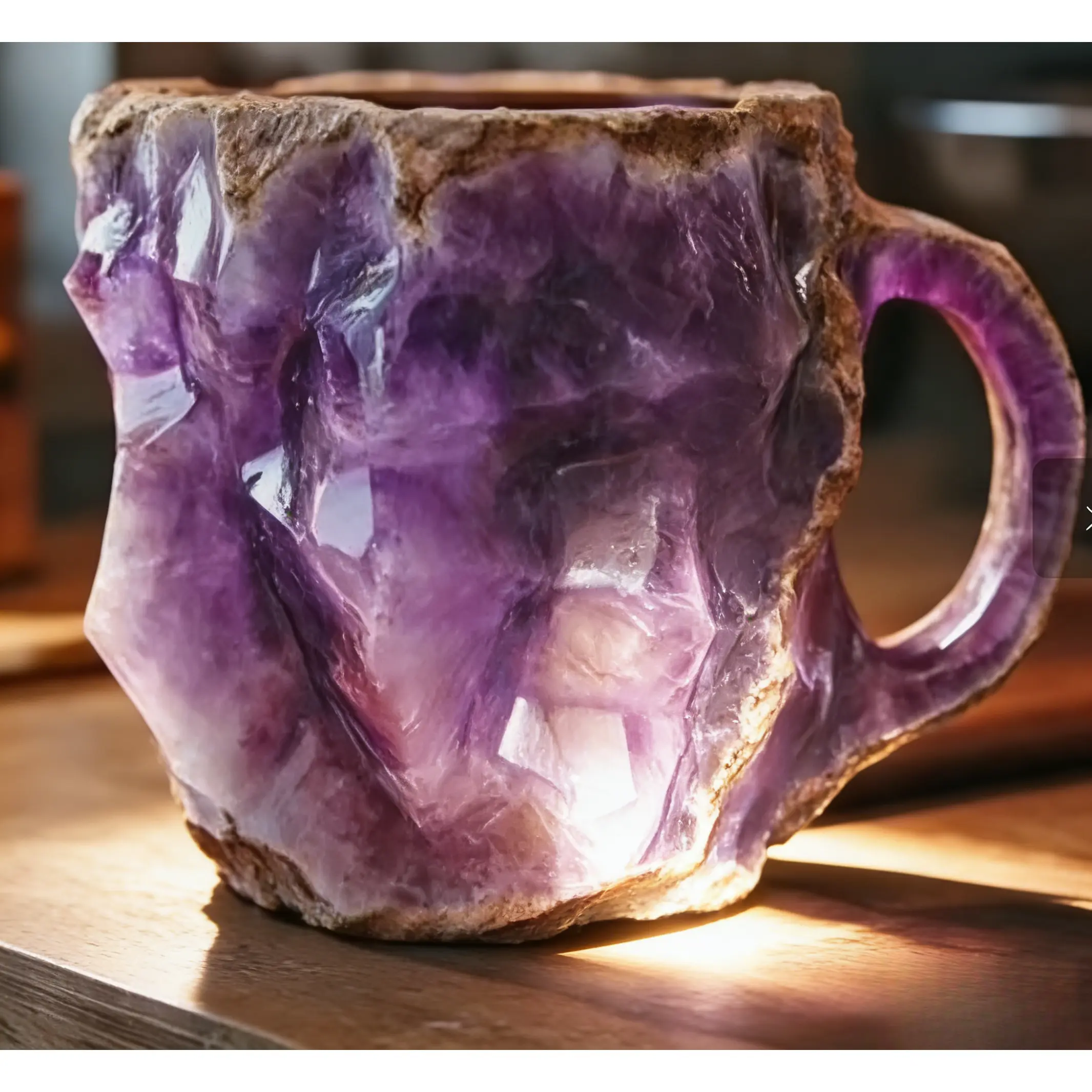 Mineral Crystal Coffee Mugs, mineral cup decorations, ornaments, mineral cups