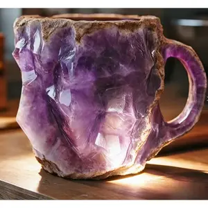 Mineral Crystal Coffee Mugs, mineral cup decorations, ornaments, mineral cups