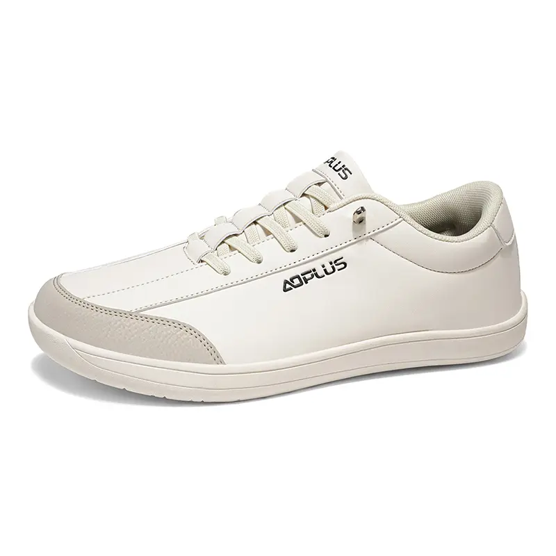 AOPLUS Men's Low Top Minimalist Canvas Slip-on Trainers - Wide Fit, Barefoot Lifestyle, Comfortable Insoles, All Black Fabric, Round Toe, Rubber Sole, Father's Day Gift, All Seasons Wide Feet Shoes