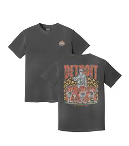 Detroit Baseball 3 Skull Double-Sided Premium T-Shirt  Fan Gift Game Day, Sport Tee