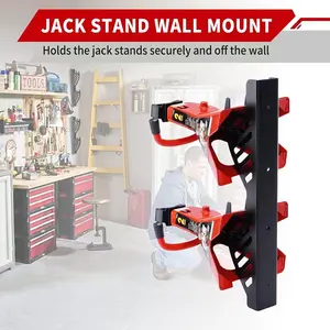 Jack stand fixing bracket, suitable for jack wall fixing frame, wall-mounted garage organization, jack storage rack