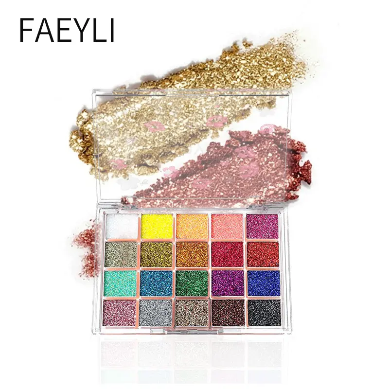 Glitter Eyeshadow Palette, Sparkling Sequins Cosmetic Eye Makeup