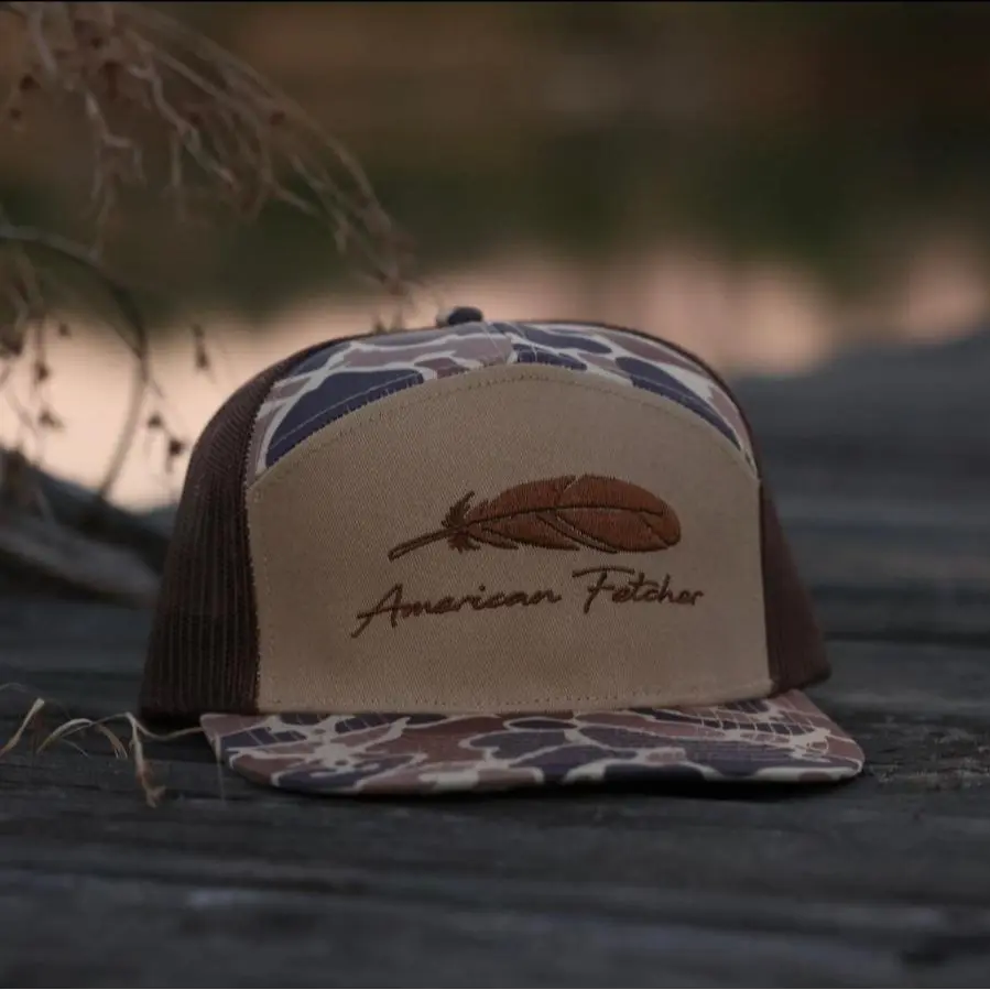 Classic Feather - AF Duck Camo 7 Panel Hat Classic Feather - AF Duck Camo 7 Panel Hat