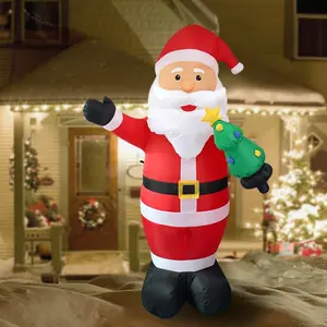 8 FT Inflatable Santa Clause Outdoor/Indoor LED Lights Christmas Decoration