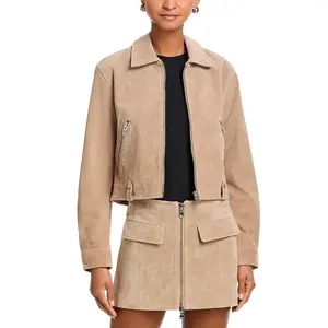 CROPPED SUEDE JACKET