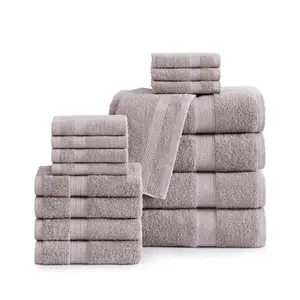 00% Mercerized Cotton Baroom Towel Set - 6 Pcs - RinSpun Fluffy Soft and Highly Absorbent - 4 Ba 8 Washclos 4 Hand Towels - Ava