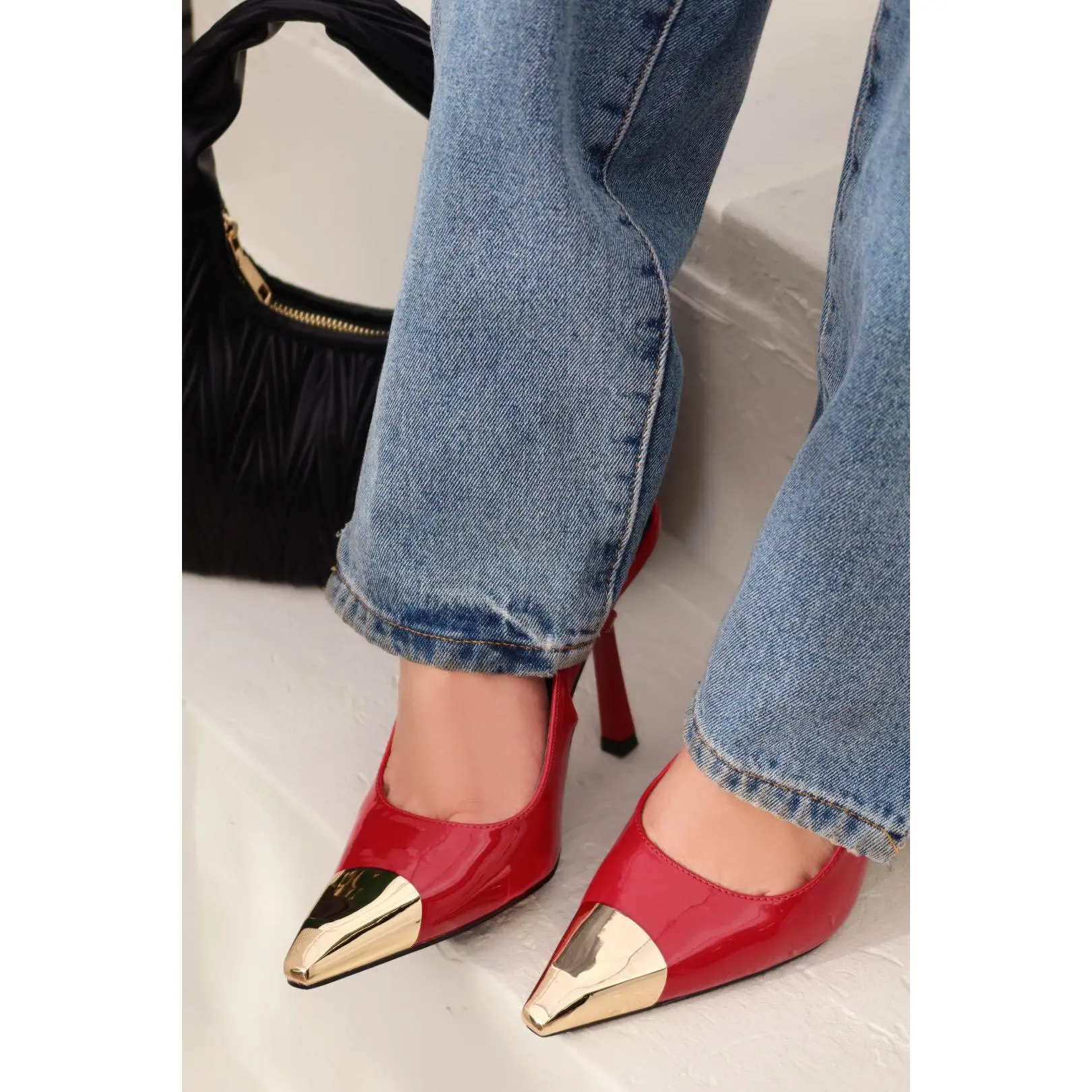 Sophia Slingback Pumps - Red Sophia Slingback Pumps - Red