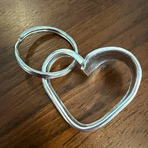 Silverware Heart Keychain