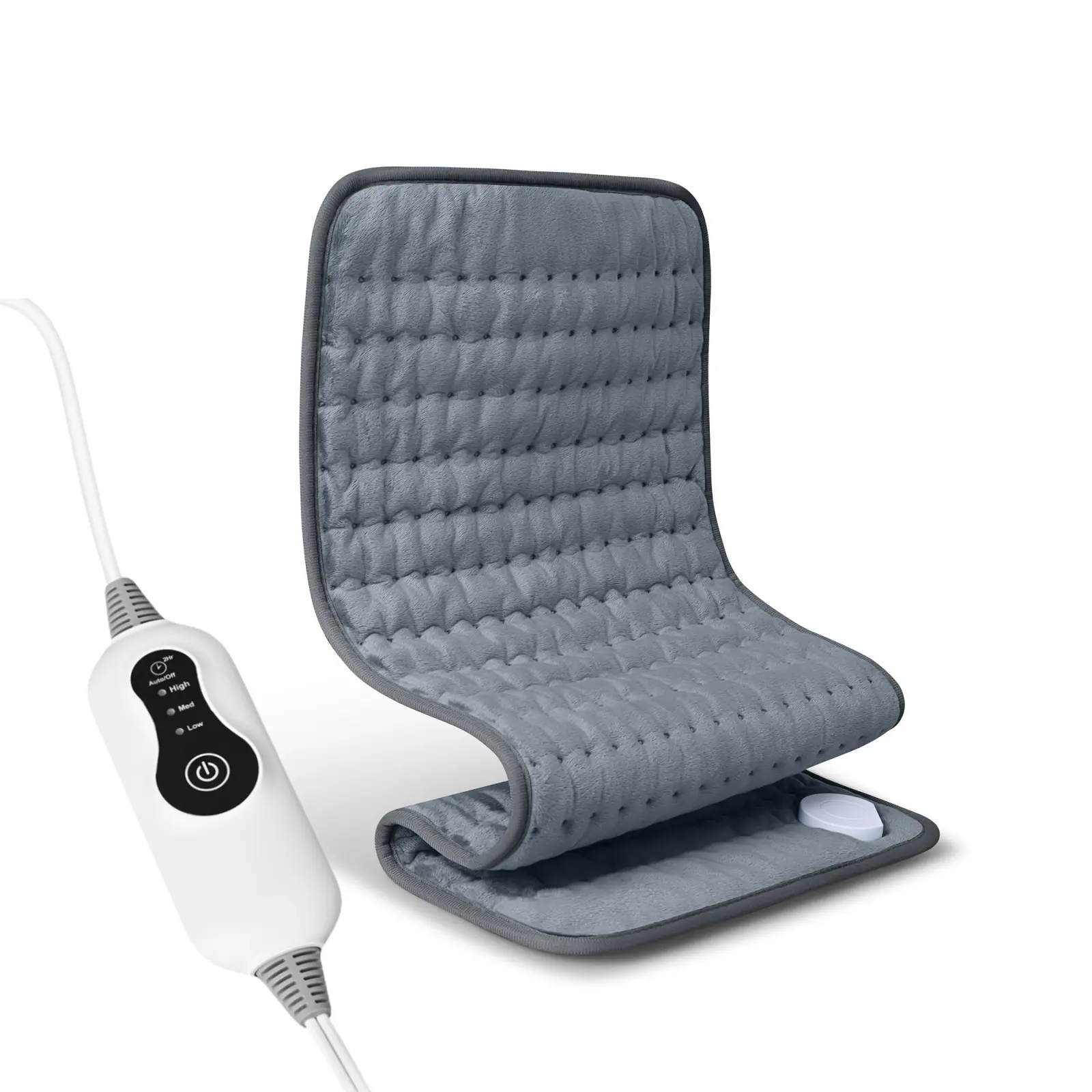 Electric Heating Blanket for Back, Electric Blanket, Heating , Winter Essential, Rapid Heating, Flannel, Skin-Friendly Material, Safe, Auto Shut-Off, Three Heat Settings, Overheat Protection, Machine Washable, Christmas Gift Fleece with Heated Massage Tab