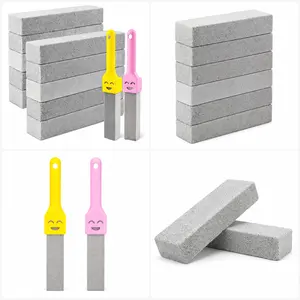 12-Pack Pumice Stone Toilet Cleaning Brushes, Ergonomic Design, Removes Toilet Urine Stains, Hard Water Rings, Bathtub Limescale