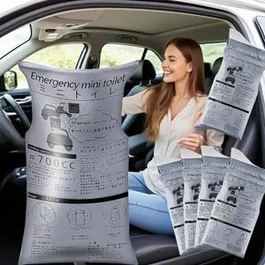 Disposable Emergency Urine Bag, 10pcs/set Portable Leak Proof Emergency Urine Bag with Cotton Piece, Outdoor Travel Camping Urine Bag, Portable Travel Toilet