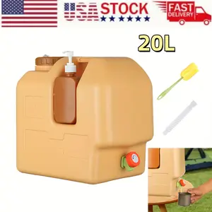20L/5.28 Gallon Large Capacity Outdoor Emergency Water Storage Bucket for Camping Picnic Hiking Travel Outdoor Activities