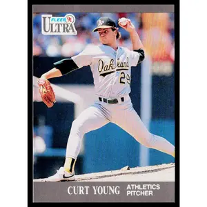 Curt Young 1991 Ultra #257 Oakland Athletics