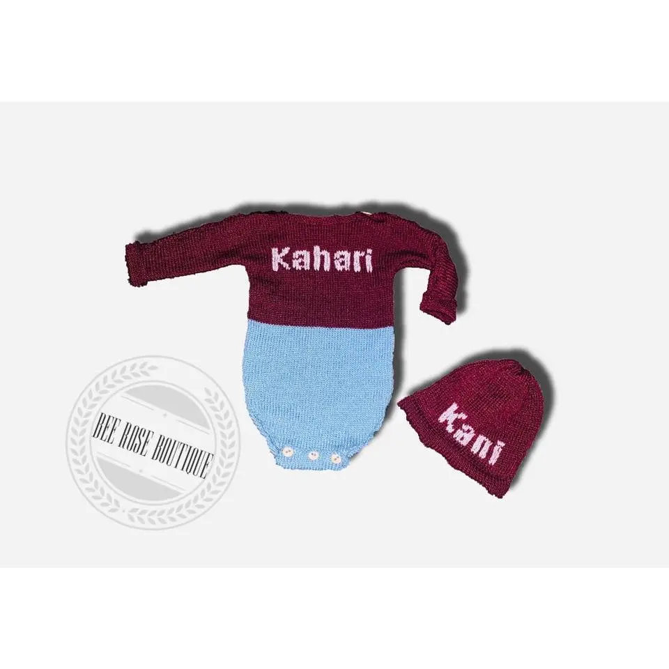 ColorBlock Custom Onesie & Hat Set