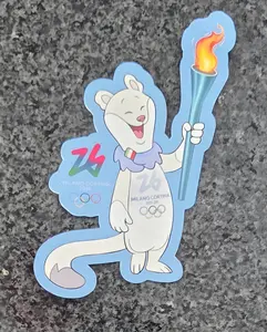 Milano Cortina 2026 Winter Olympic Mascot Tina Milo Delcal Sticker Olympic Torch