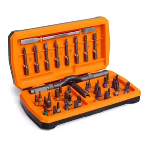 43-in-1 Ratcheting Screwdriver Set Multi-Purpose Magnetic Repair Kit with Detachable Handle | Perfect for Computer, Phone, Watch & Glasses Fixes | Cool DIY Tool Gift for Men