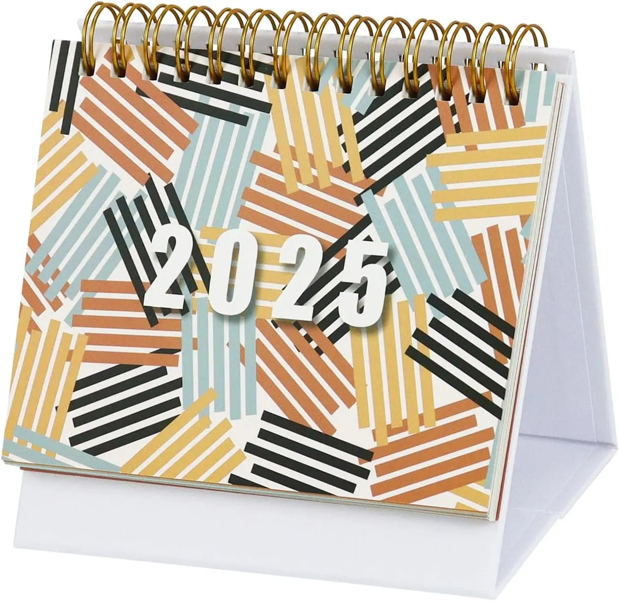 Mini Desk Calendar 2024-2025, Standing Desk Calendar from 18 Months (Colorful)