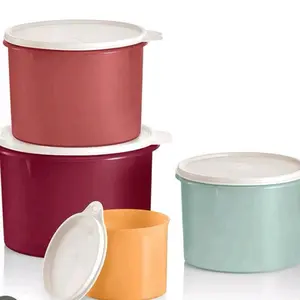 Tupperware stacking canaisters retro 4pz