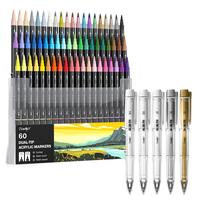 60 Colors & Highlighter Pen