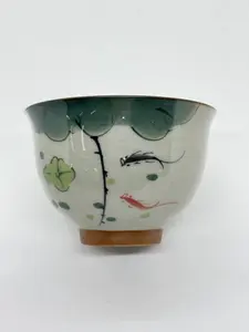 S.Blue Pool Fish – Gongyao Hand-Painted “Water Play” Master Cup