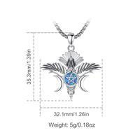 Blue Opal Raven Triple Moon