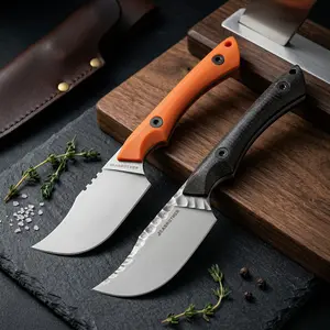 JEABROTHER VERSATILE Knife-Full Tang Companion Knife for Camping Knives,EDC Fixed Blade Knife, DC53N Steel, Micarta Handle, Camping, Fishing Tool,Ideal Gift for Men
