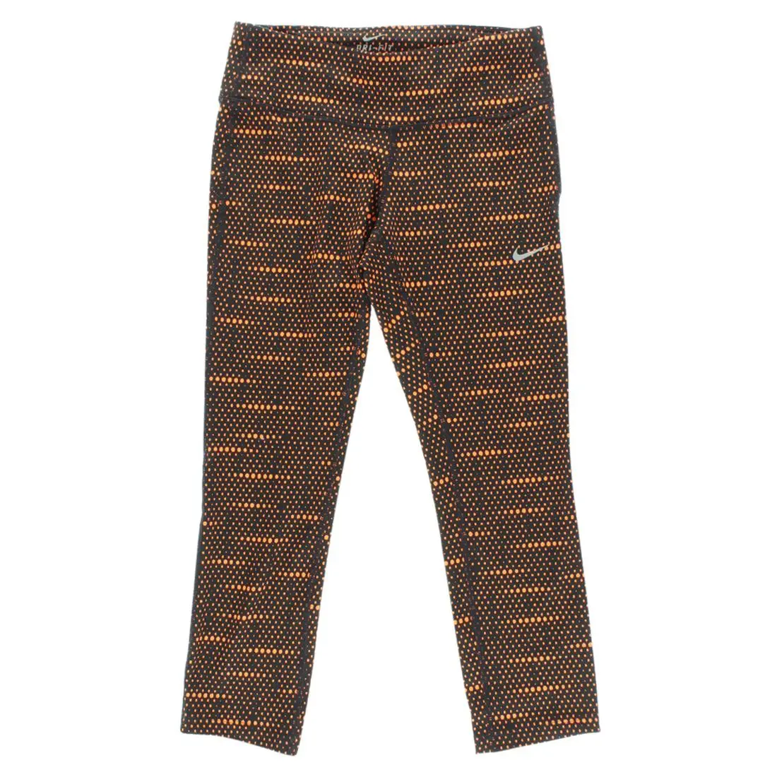 Dri Fit pulls away sweat and helps keep you dry and comfortable. All over print pattern. Wide elastic waistband with interior drawcord. Interior small pocket on the back side and exterior zipper pocket.