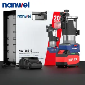 Electric Woodworking Trimming Machine 20V Cordless Router with 6.0Ah Batteries Precision Cutting Durable Design for Woodworking Tool Ideal for Professionals and DIY Enthusiasts