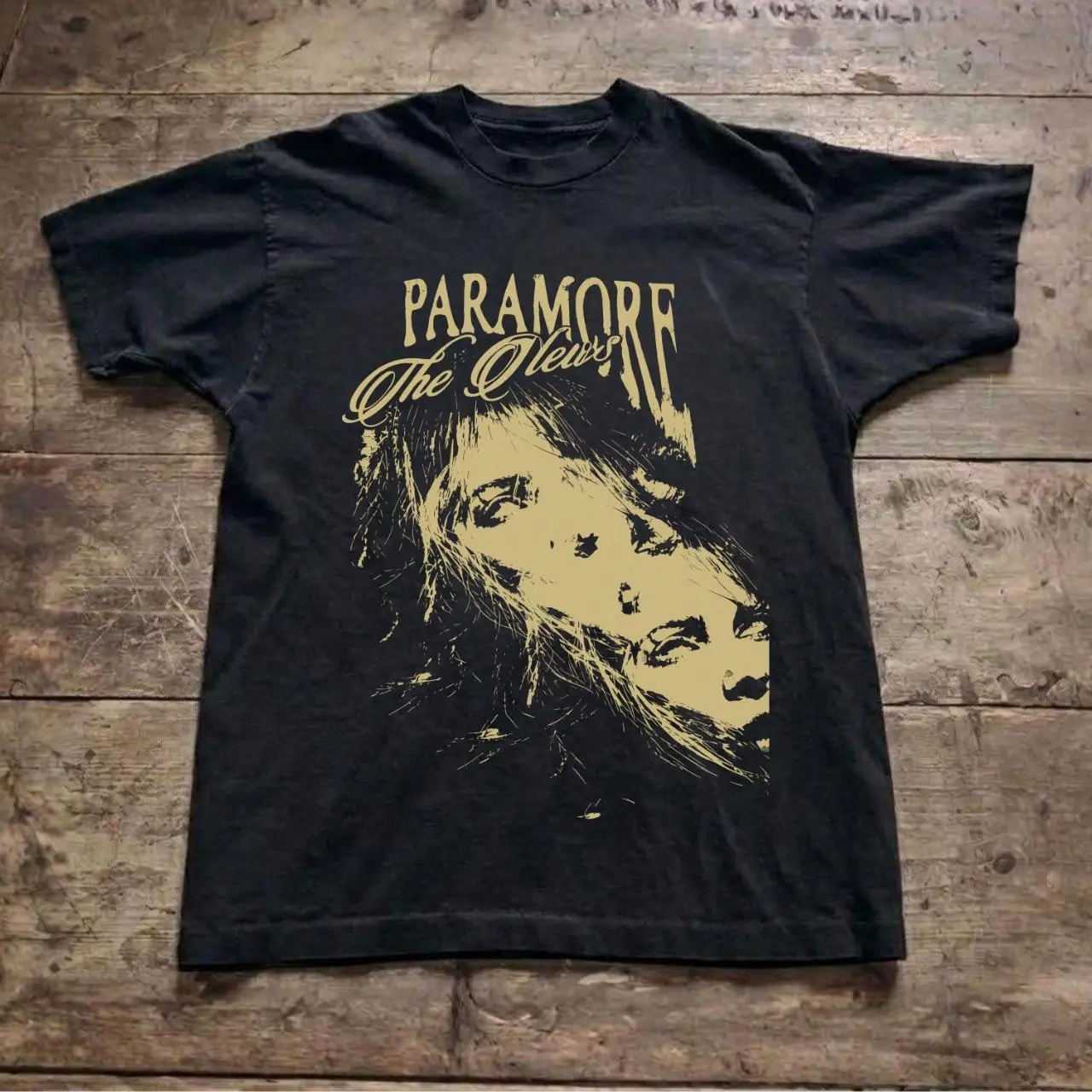 Paramore The News Face Graphic T-Shirt, Vintage Pop Punk Band Printed Tee, This Is Why Album Merch Heavyweight Cotton Graphic Tee