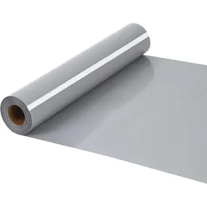 HTV Iron  Vinyl 12Inch by 25ft Roll Heat Transfer Vinyl for T-Shirt HTV Rolls for   Machine - Easy to Cut & Weed for Heat Transfer Design (25ft, Gray)