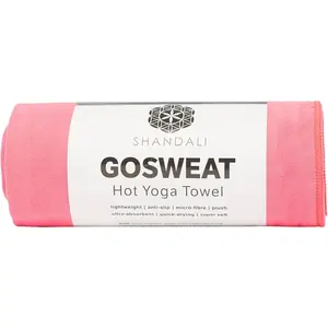GoSweat Non-Slip Hot Yoga Towel with Super-Absorbent Soft Suede Microfiber in Many Colors, for Bikram Pilates Yoga Mats.