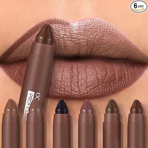 Crayon Matte Longwear Lipstick Pack Set,Moisture Smooth Color Stick Ultimate Lip Crayon for Makeup Collection - Waterproof Velvet Lipgloss