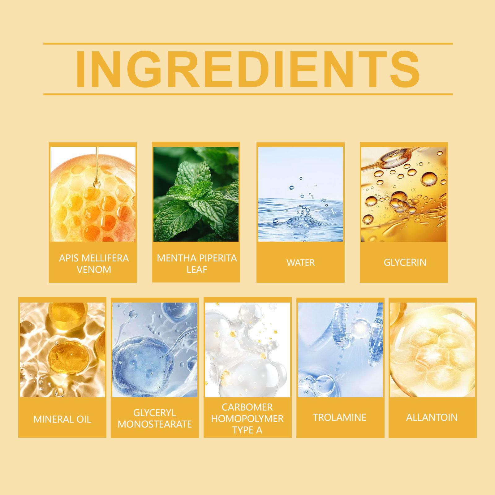 Ximonth Bee Venom Soothing Massage Cream, Moisturizes And Soothes Joint Discomfort With Daily Massage For Topical Treatment