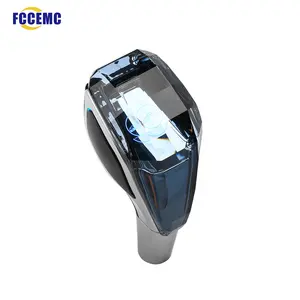 FCCEMC Crystal Automotive USB Shift Knob Auto Sensing LED Touch Control 7 Color Changing Lights For Toyota  Ford Lexus Mazda Honda Chevrolet NISSAN Subaru Kia Shifter