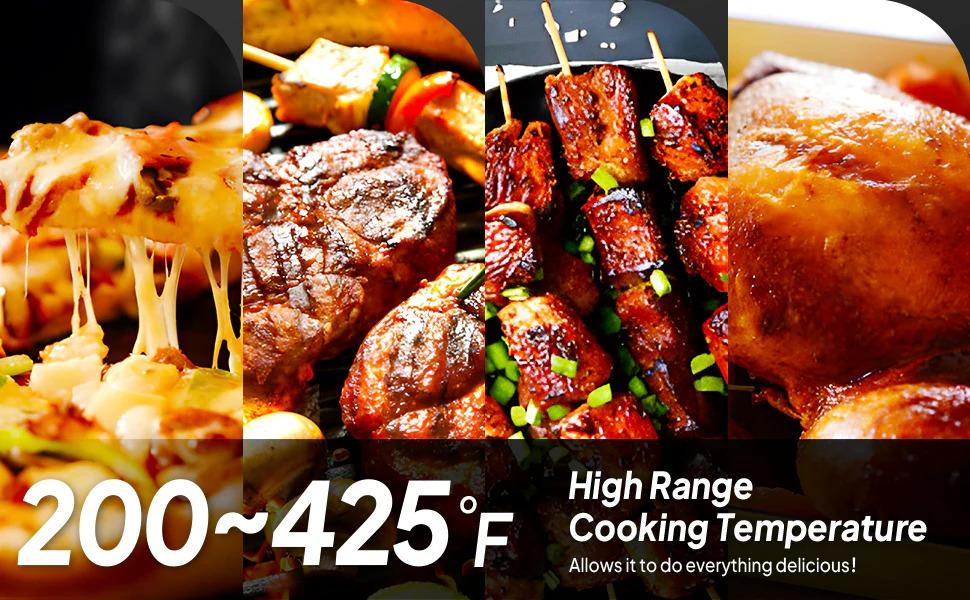 [TOP RATED - FLASH SALE] ROVSUN 1600W Vertical Electric Grill with Cover Red