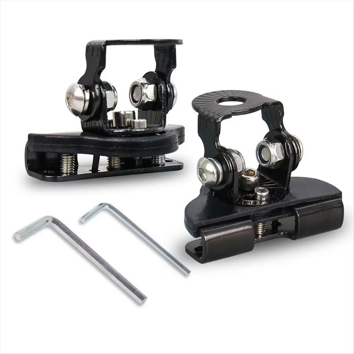 Universal LED Light Bar Mounting Brackets, Adjustable Hood Pillar Mounts, Led Work Light Mount Bracket Clamp Holder 2PCS