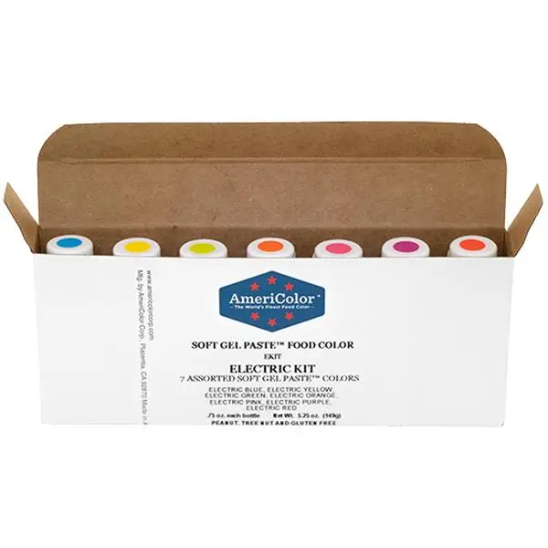 AmeriColor, Electric Kit, Soft Gel Paste Food Color