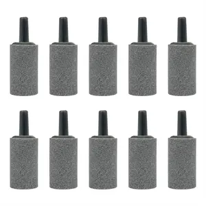 Air Stone 1 Inch Cylinder Diffuser for Fish Tank Aquarium Air Pump One Pack of 10pcs