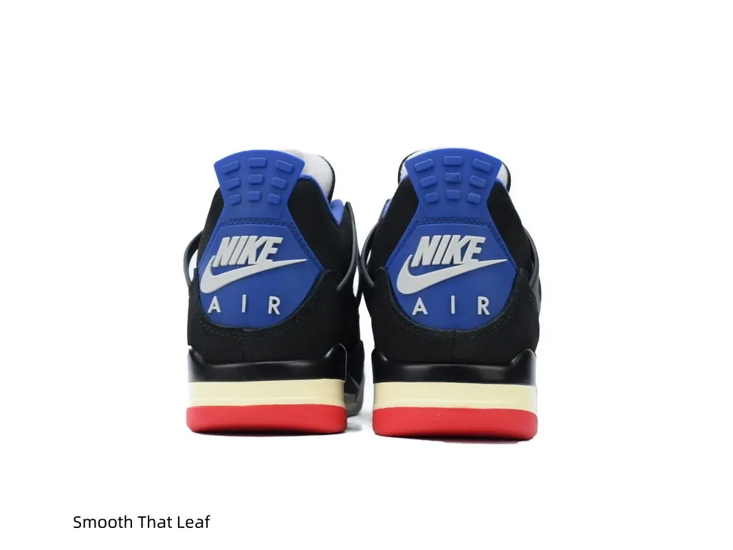 Premium Suede Mid Top Sneakers, Black Base With Red Blue Details, Classic Hollow Support Frame, Color Block Midsole, Versatile Retro Basketball Shoes#MidTopSneakers #BasketballShoes #SuedeSneakers
