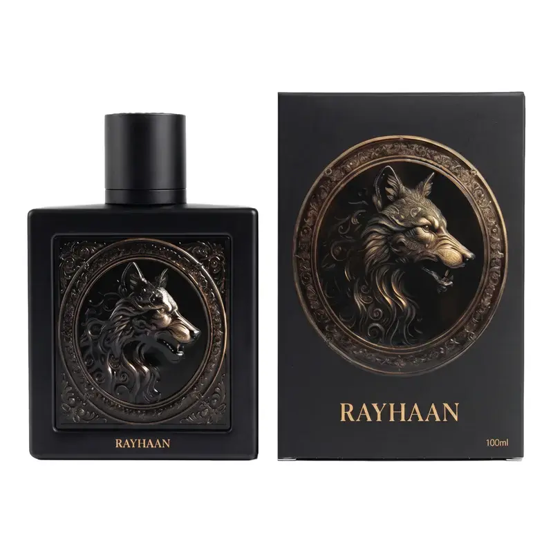 Rayhaan Wolf Eau de Parfum for Men 3.4 Ounce