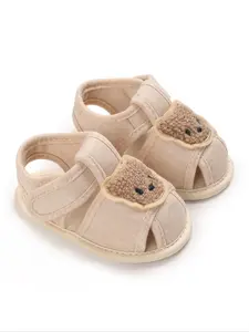 Cute Cartoon Baby Walking Shoes, Soft Anti-Slip Sole, Indoor Outdoor Use, Perfect for Spring Summer, Textile Material, Soft Soled Shoes