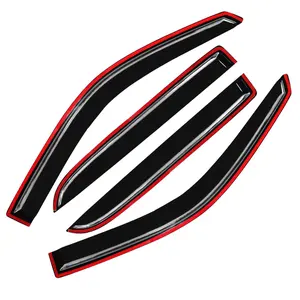 For 2009-2018 Dodge Ram 1500 2500 3500 Crew Cab Window Visors Wind Deflectors Sun Rain Guards Vent