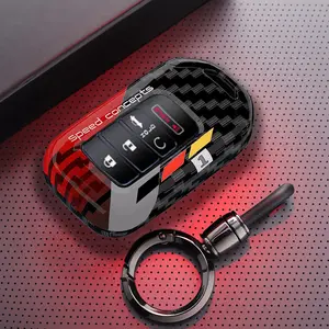 5 Buttons Carbon ABS Car Key Cover Case for Honda Civic CRV HRV Accord Pilot Fit Freed Vezel Odyssey 2018 - 2022 Accessories